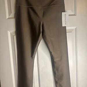 Athleta Brown Leggings with Wide Waistband and Full Length